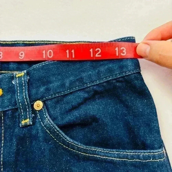 NWT Vintage Lee Highrise “Mom” Marilyn Monroe Handpainted Retro Jeans Size 30/34 - Picture 12 of 15